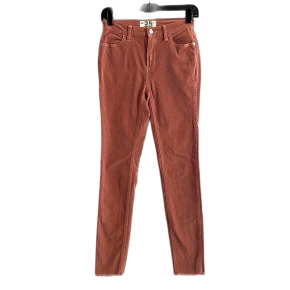 We the Free Corduroy Skinny Pants Modern Mauve Pink Size 25 Waist - Picture 2 of 7